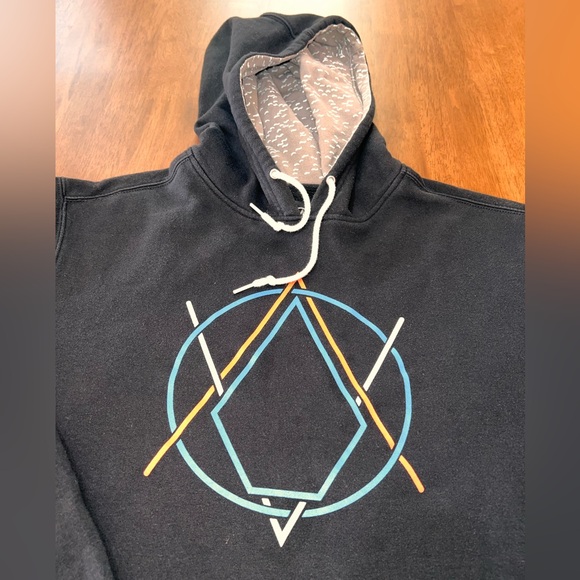 Rare Vintage 90s Volcom Center Logo Sweatshirt Hoodie. Size XL - Picture 2 of 9